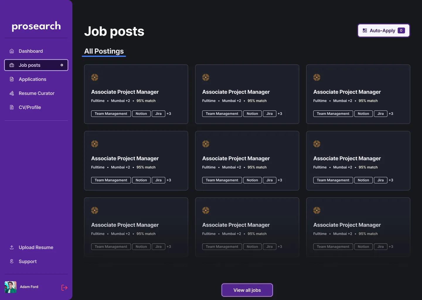 auto job matching